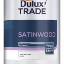 Dulux Trade Satinwood Pure Brilliant White 1ltr