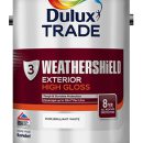 Dulux Trade Weathershield Gloss B/White 1ltr