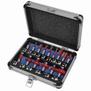 Faithfull Router Bit Set TCT 1/2in 15pc