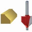 Faithfull Router Bit TCT 45deg Chamfer