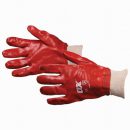OX Red PVC Knit Wrist Gloves – Size 10 (XL)