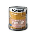 Ronseal Interior Varnish French Oak Satin 750ml