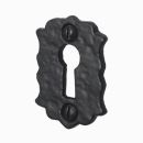 Old Hill Ironworks Floral Escutcheon Black Antique