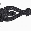 Old Hill Ironworks Heavy Decorative Cabinet Hinges Black Antique