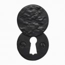 Old Hill Ironworks Round Covered Escutcheon Black Antique