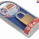 Faithfull Padlock Brass 3 Keys 40mm