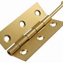 Loose Pin Butt Hinge Electro Brass 100mm (pair)