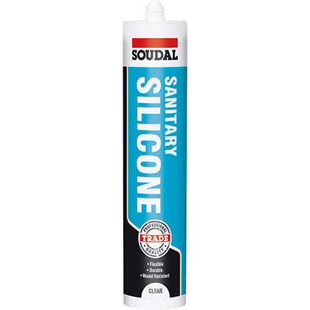 sanitary.jpg Soudal Trade Sanitary Silicone White 290ml - Image 1