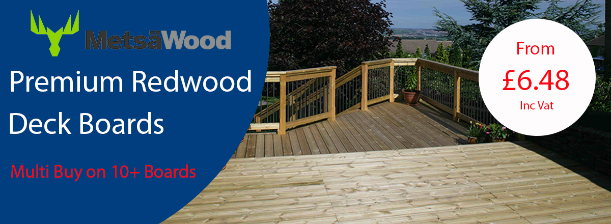 Premium Softwood Deck Boards, Multi Buy Available