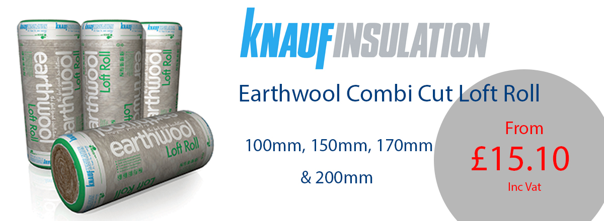 Knauf Earthwool Combi Cut Loft Roll